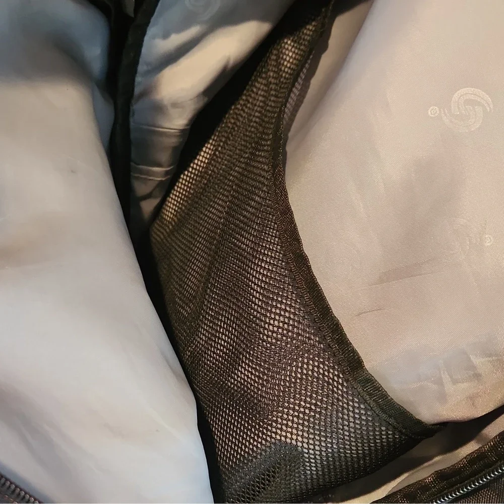 Shrradoo Padded Black Nylon Solid Laptop Backpack with Computer Compartment